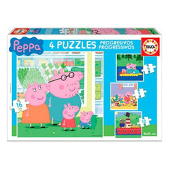 Set de 4 Puzzles Peppa Pig Educa
