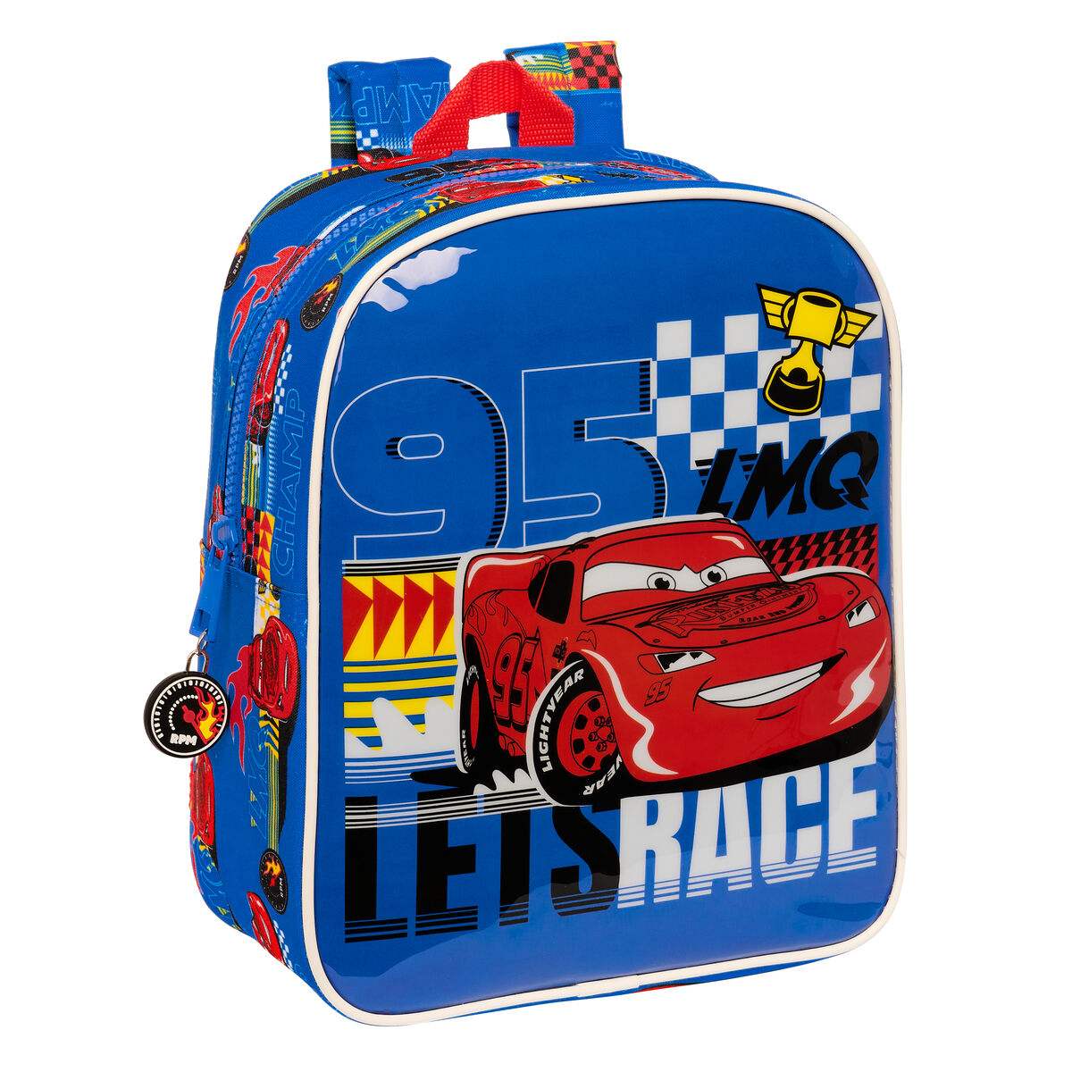 Mochila Infantil Cars Race ready Azul 22 x 27 x 10 cm