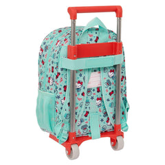 Cartable à roulettes Hello Kitty Sea lovers Turquoise 26 x 34 x 11 cm
