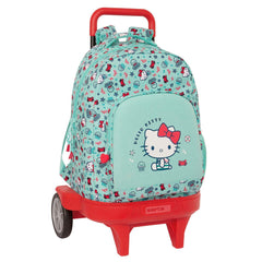 Schulrucksack mit Rädern Hello Kitty Sea lovers türkis 33 X 45 X 22 cm