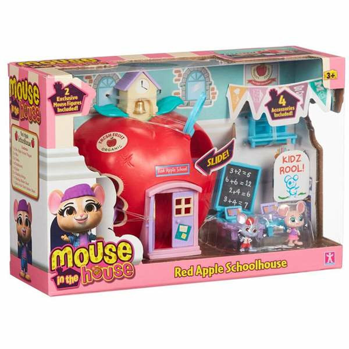 Bandai Mouse In The House Red Apple Schoolhouse 24 x 16,5 x 8 cm