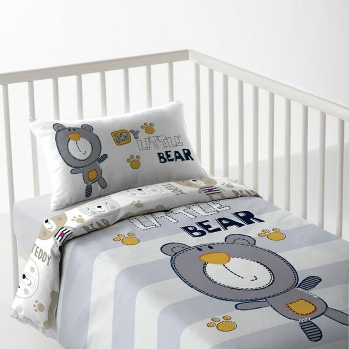 Bettdeckenbezug Cool Kids Alexander 60 cm Babybett (100 x 120 cm) (100 x 120 + 20 cm)