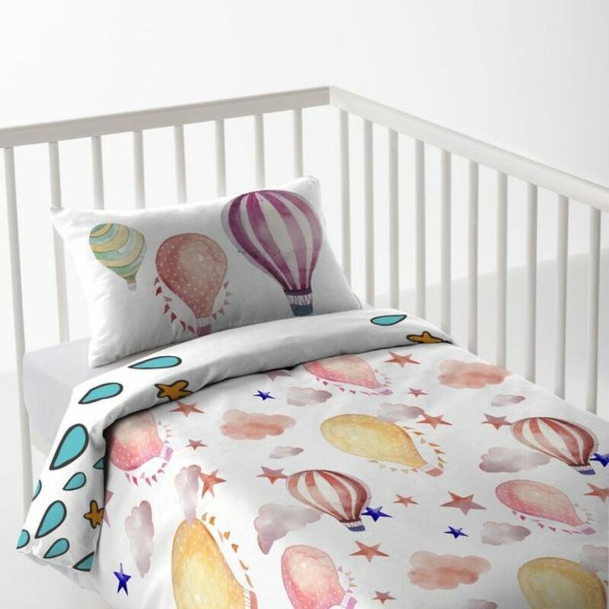 Bettdeckenbezug Cool Kids Felipe 60 cm Babybett (100 x 120 cm) (100 x 120 + 20 cm)