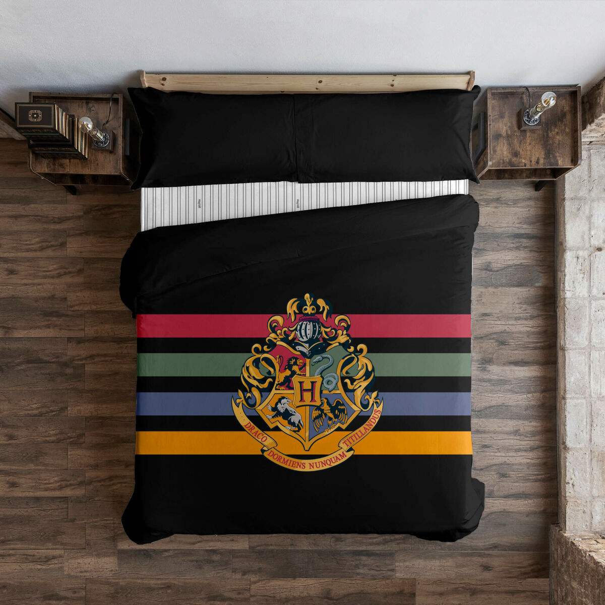 Bettdeckenbezug Harry Potter Hogwarts 180 x 220 cm Einzelmatratze