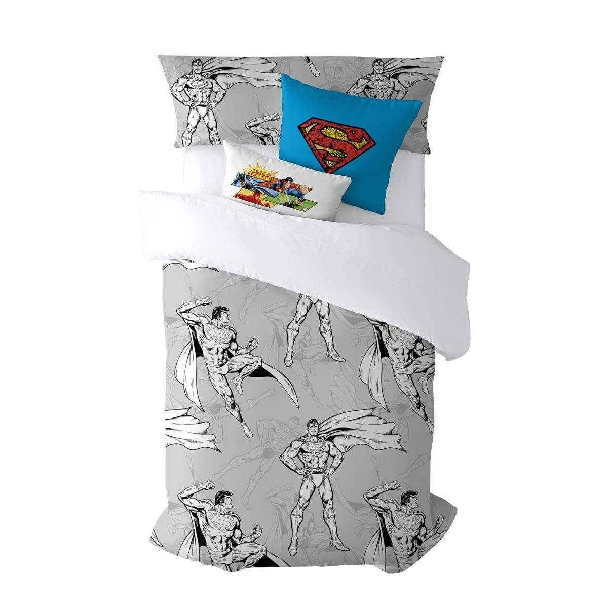 Bettdeckenbezug Superman Superman Grau 220 x 220 cm