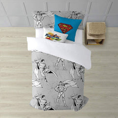 Bettdeckenbezug Superman Superman Grau 240 x 220 cm