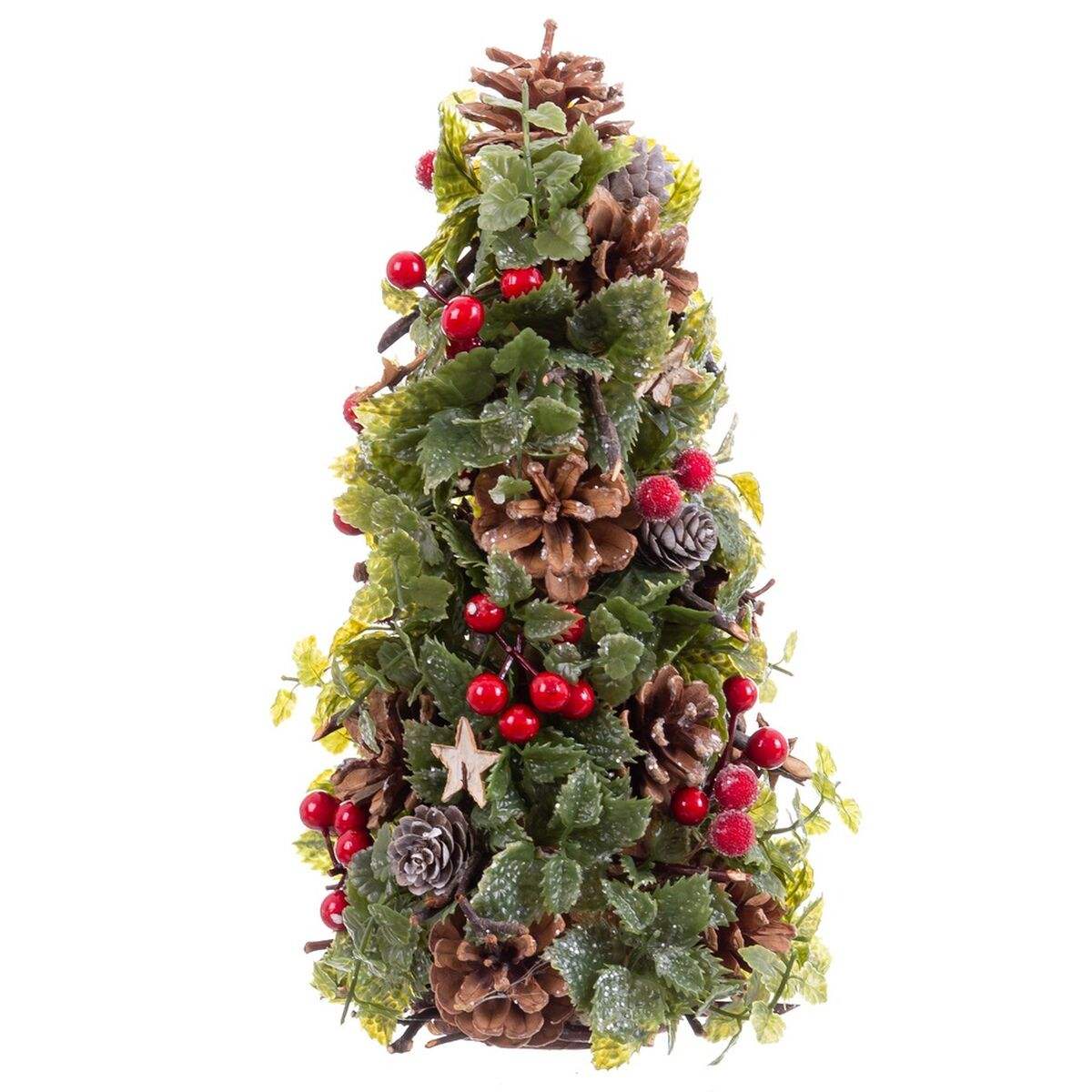 Weihnachtsschmuck Rot Bunt Kunststoff Foam Ananas Weihnachtsbaum 18 x 18 x 30 cm