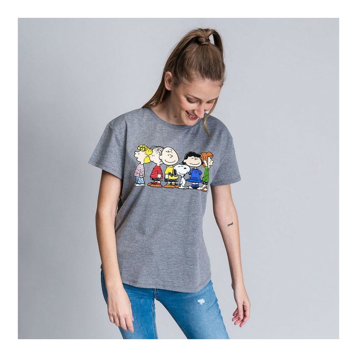 T-shirt à manches courtes femme Snoopy