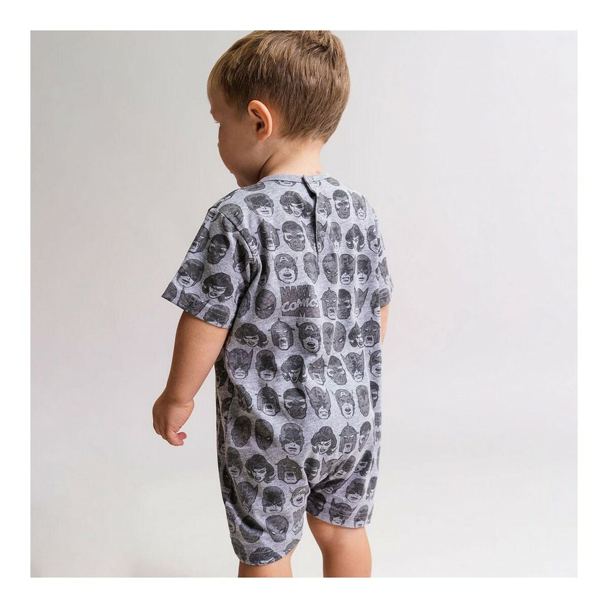 Pyjama à Manches Courtes pour Bébé Marvel Gris