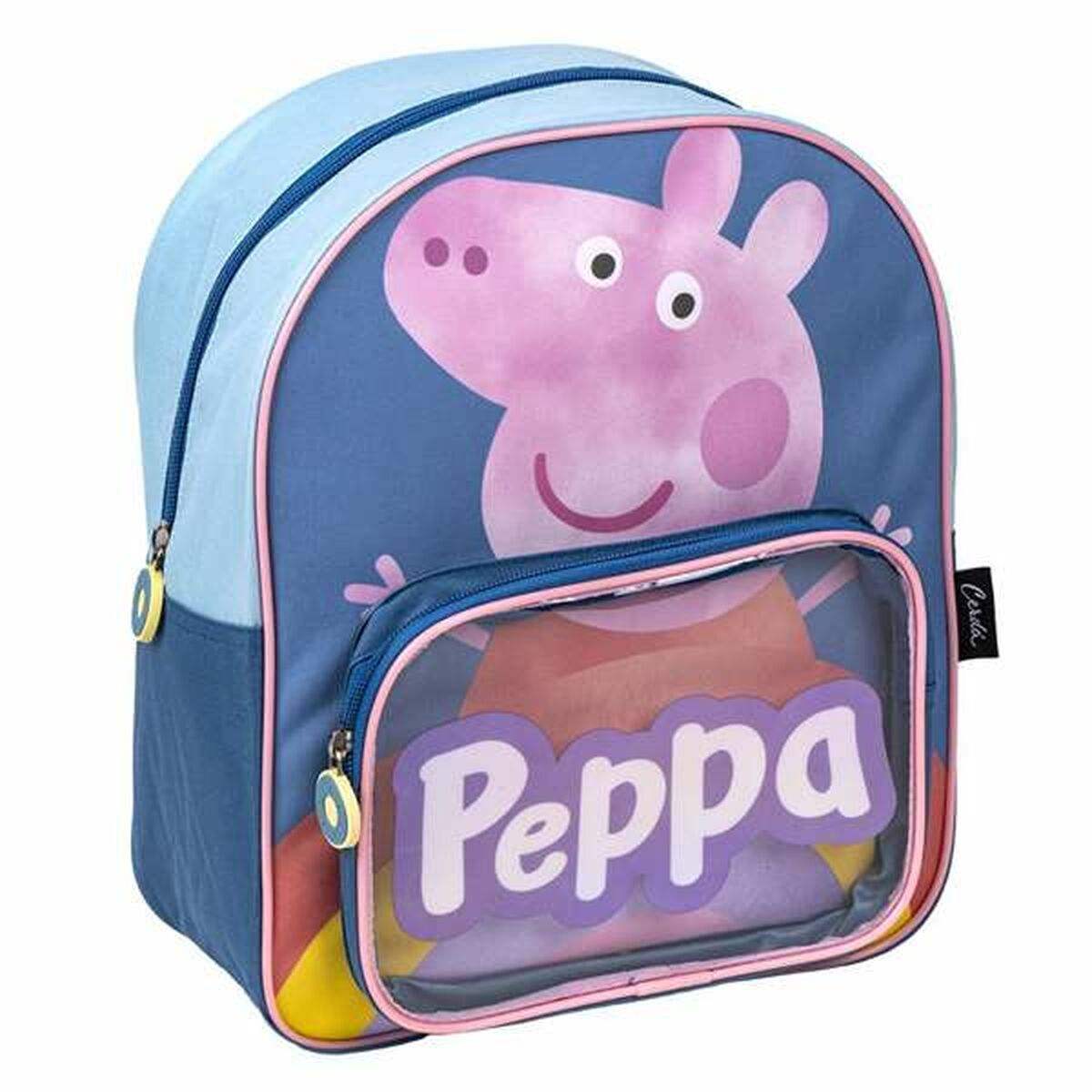 Schulrucksack Peppa Pig Blau 25 x 30 x 12 cm