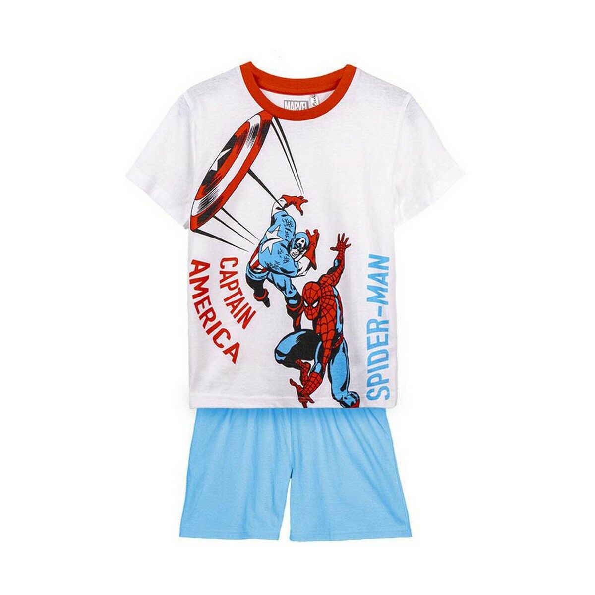Schlafanzug Für Kinder The Avengers Blau Weiß