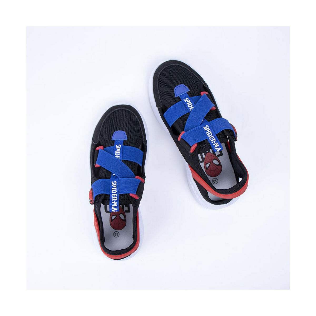 Chaussures de Sport pour Enfants Spiderman Noir