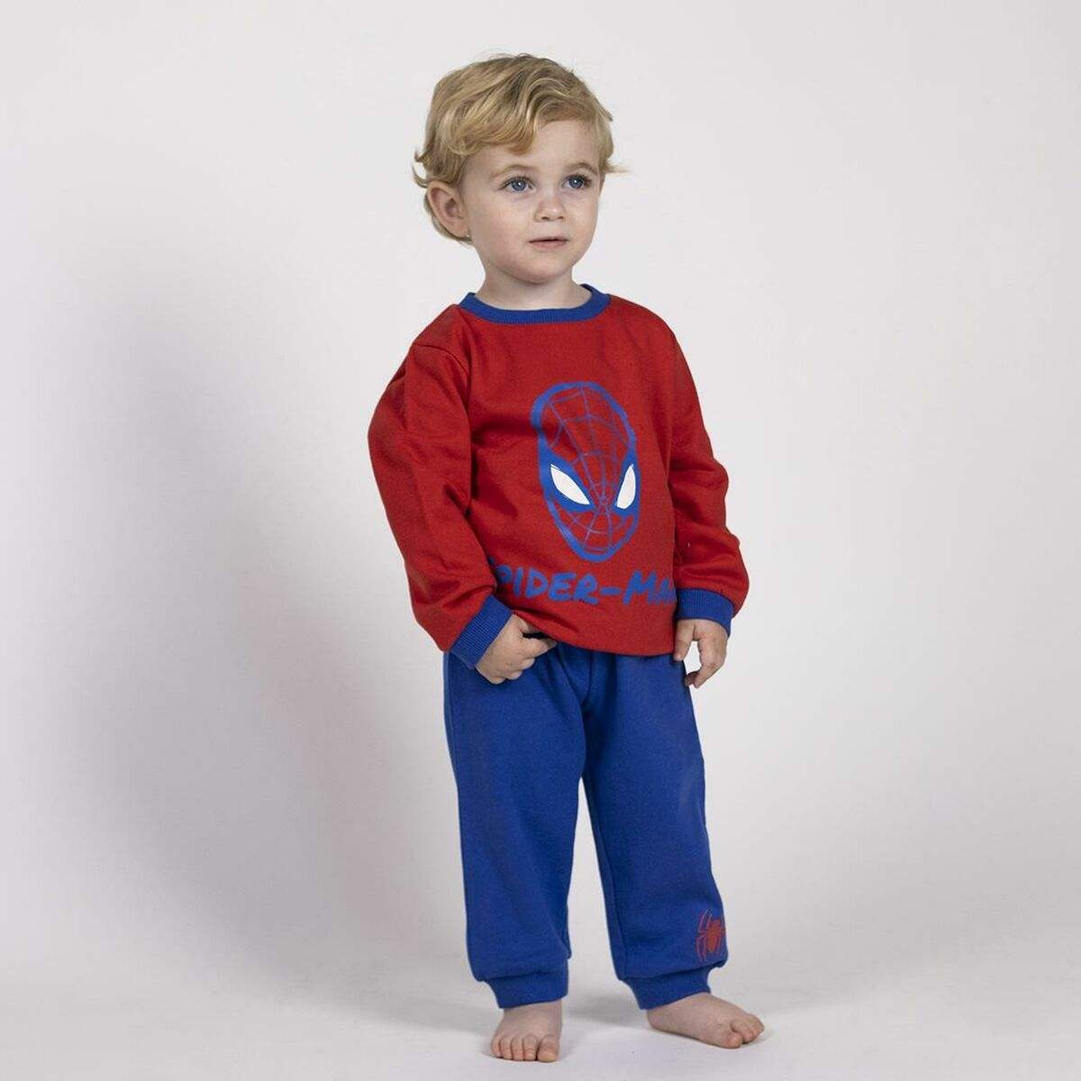 Kinder-Trainingsanzug Spiderman Rot Blau