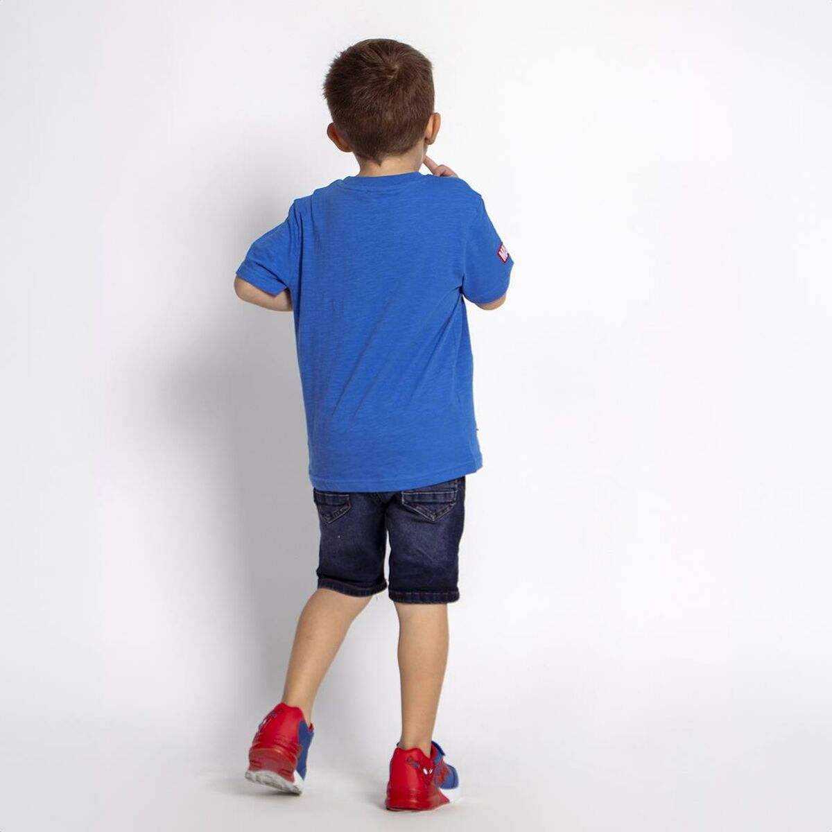 Kurzarm-T-Shirt für Kinder Spidey Blau