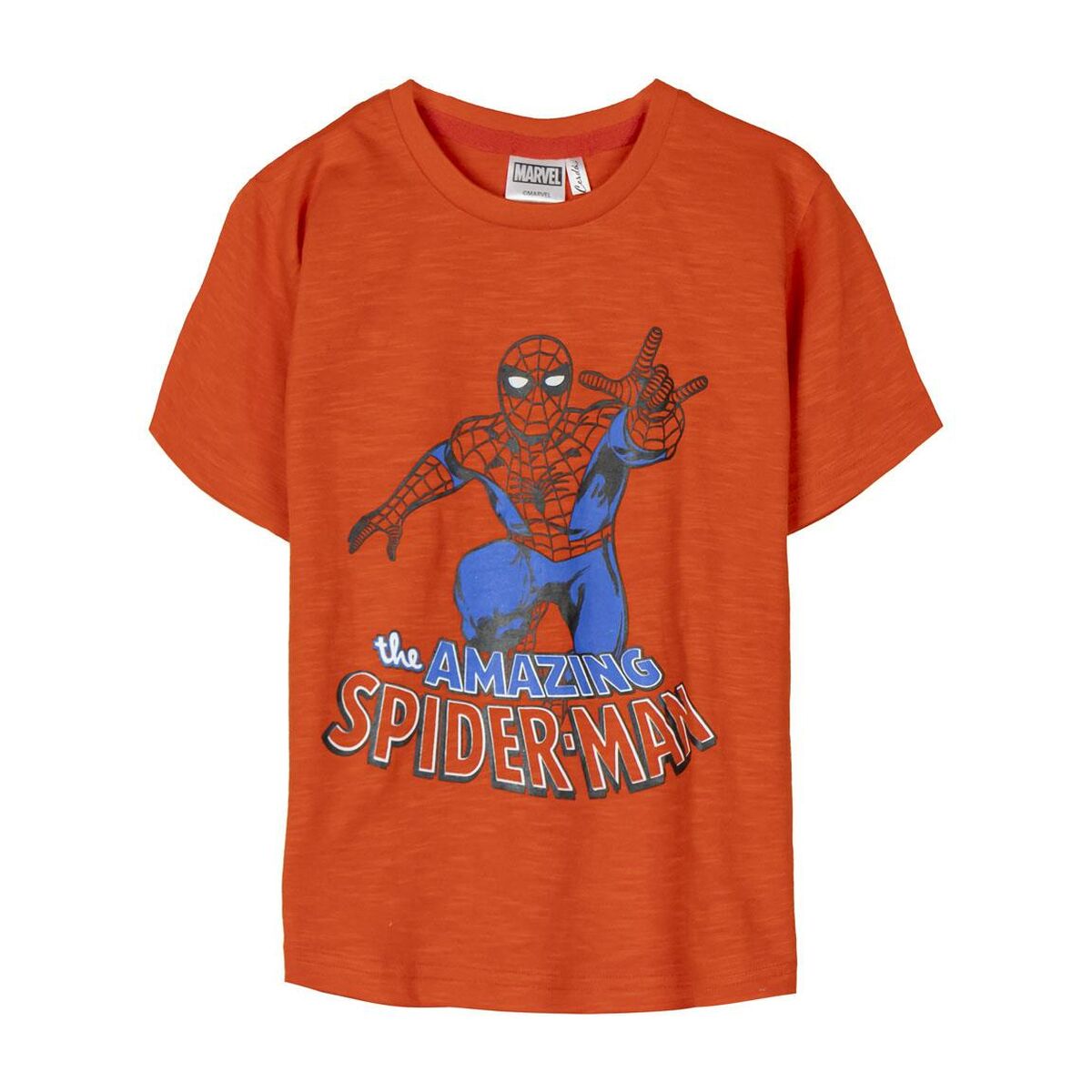 Camiseta de Manga Corta Infantil Spider-Man Naranja