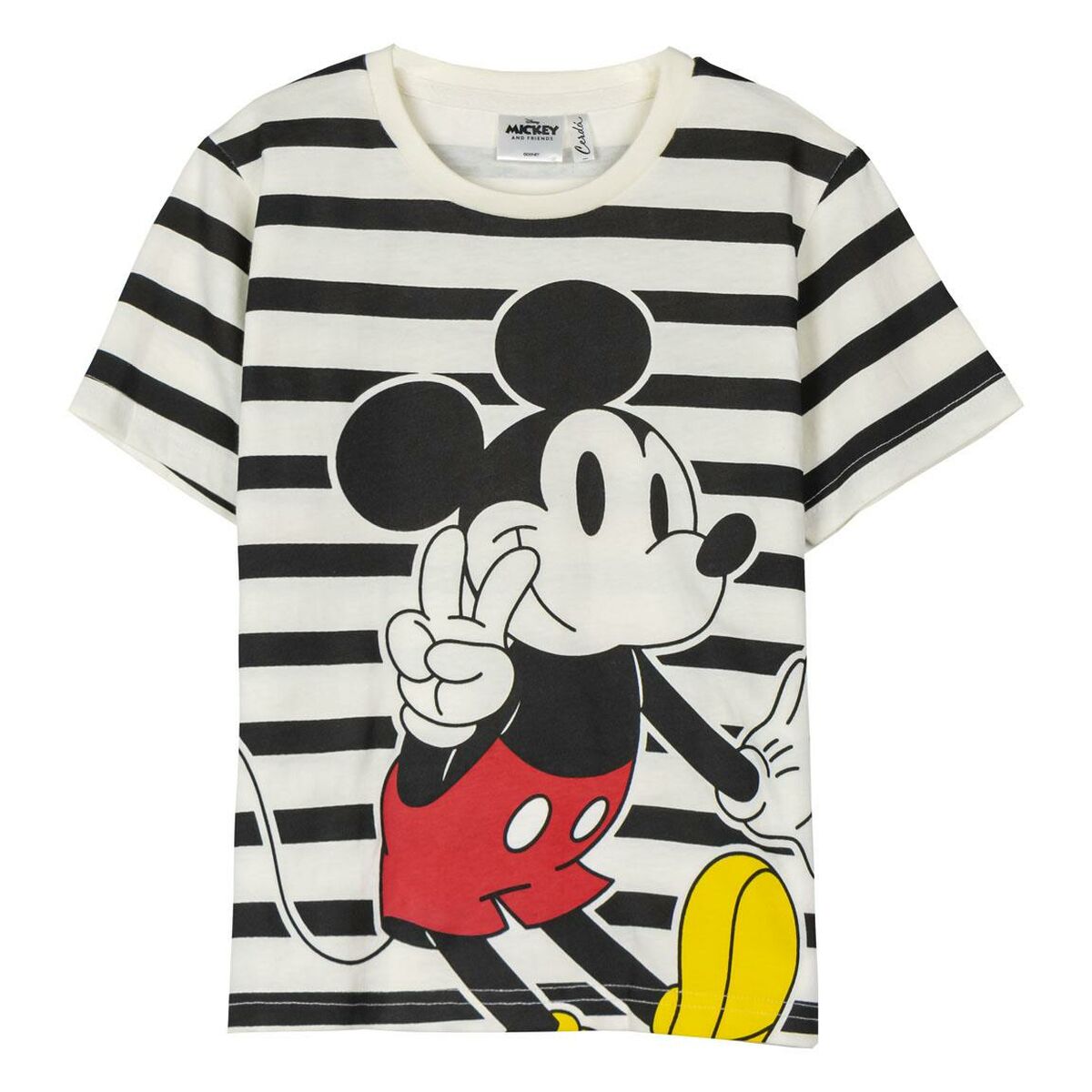 Kurzarm-T-Shirt für Kinder Mickey Mouse Bunt