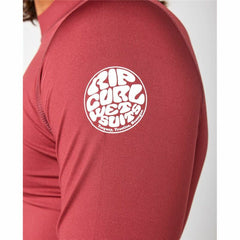 Camiseta de Baño Rip Curl  Corps Rojo