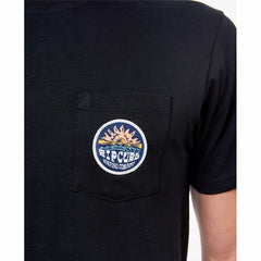 T-shirt à manches courtes homme Rip Curl Horizon Badge Noir