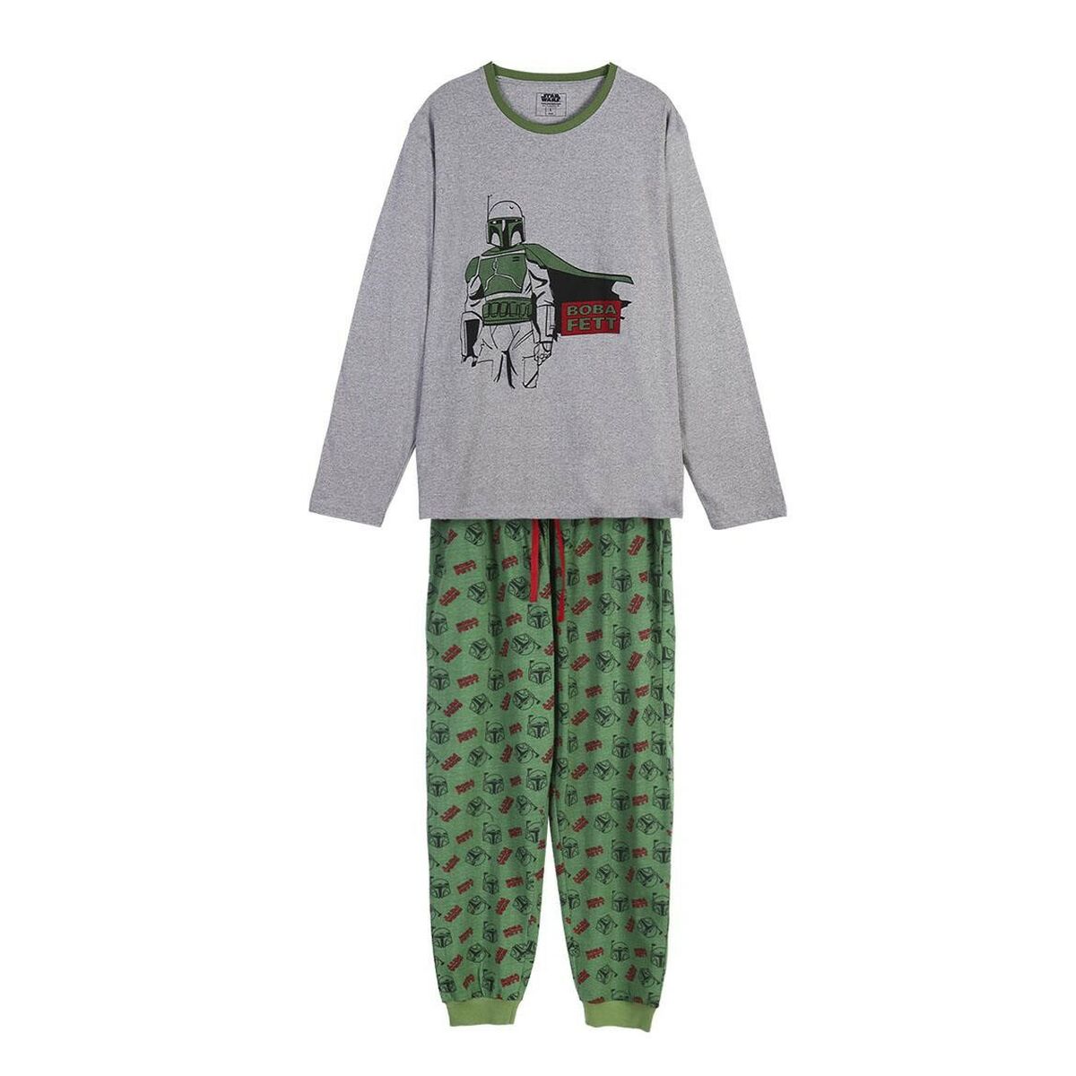 Schlafanzug Für Kinder Boba Fett Grau Dunkelgrün