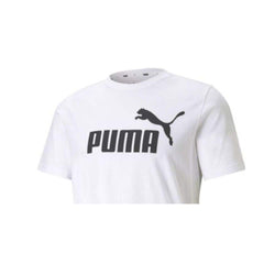 T-shirt à manches courtes homme Puma ESS LOGO TEE 586666 02 Blanc