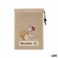 Bolsa Reutilizable para Alimentos Quttin TNT (Non Woven) 44,5 x 29,5 cm (24 Unidades)