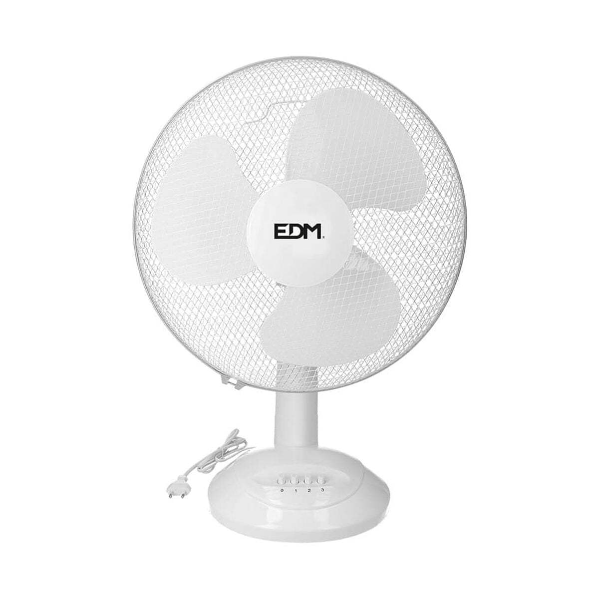 Ventilateur de Bureau EDM Blanc 35 W Ø 30 x 48 cm