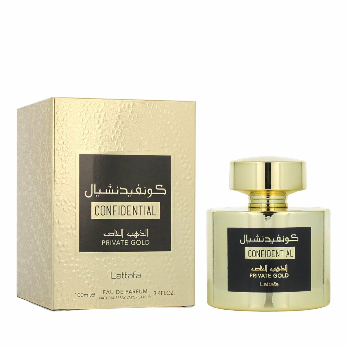 Parfum Mixte Lattafa EDP Confidential Private Gold 100 ml