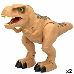 Figura Funville T-Rex 45 x 28 x 15 cm Plástico (2 Unidades)