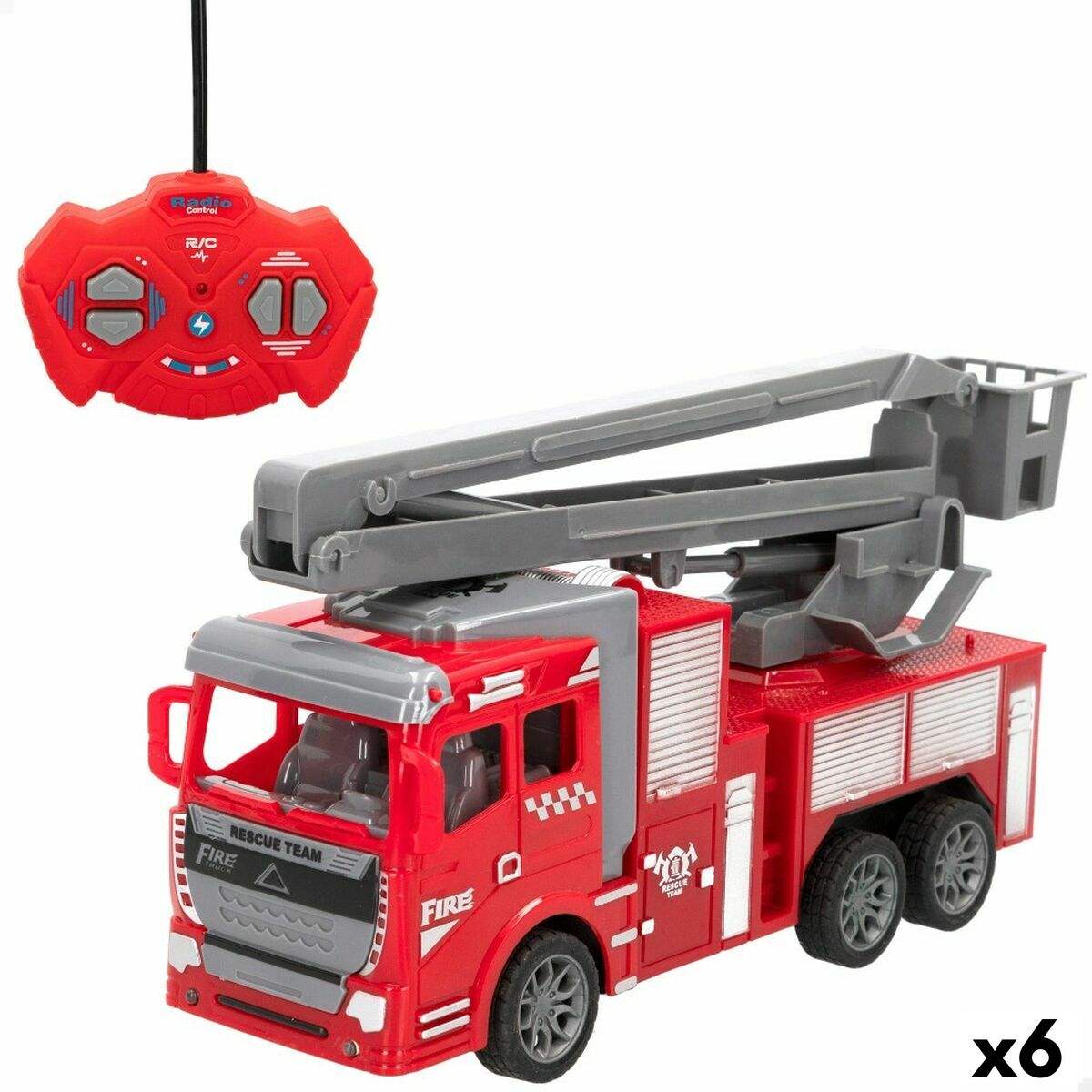 Camion de Pompiers Speed & Go 23 x 12,5 x 8 cm (6 Unités) - Speed & Go - Jardin D'Eyden - jardindeyden.fr