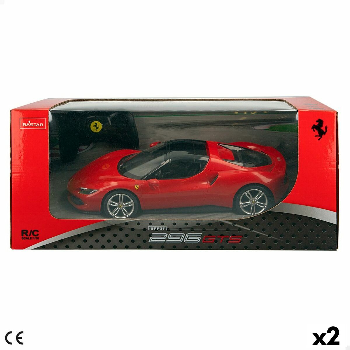 Voiture Télécommandée Ferrari 296 GTS 1:16 (2 Unités) - Ferrari - Jardin D'Eyden - jardindeyden.fr