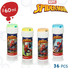 Pompe à bulle Spider-Man 60 ml 3,8 x 11,5 x 3,8 cm (216 Unités) - Spider-Man - Jardin D'Eyden - jardindeyden.fr