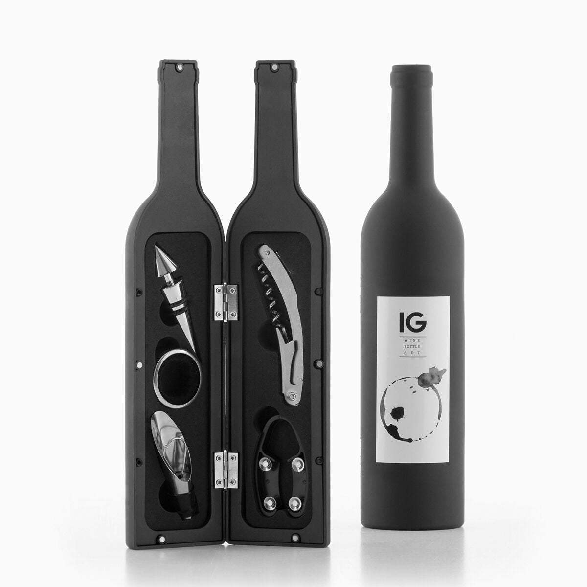 Wein-Zubehörset in Flaschenoptik InnovaGoods 5 Stücke