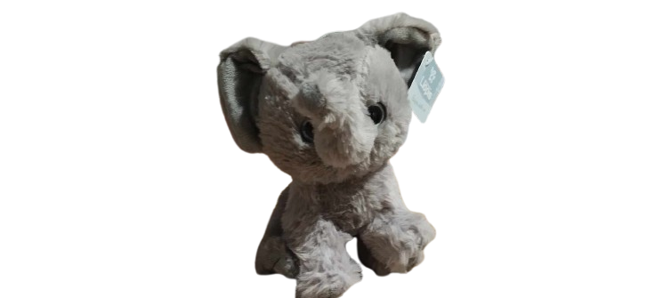 Peluche Elephant Mignon gris 22cm Création Llopis