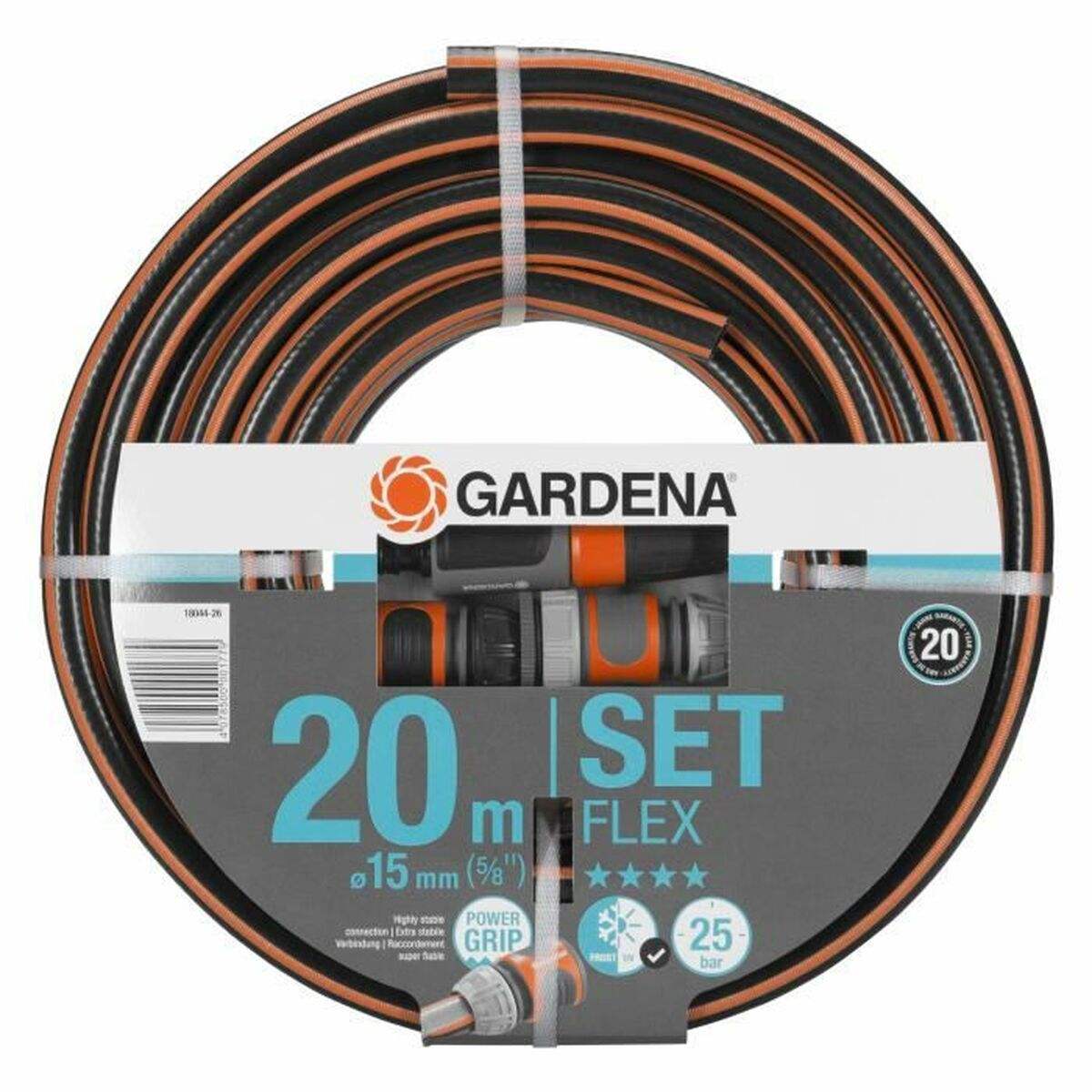 Jeu de tuyaux avec accessoires Gardena High Flex 20 m Ø 15 mm - Gardena - Jardin D'Eyden - jardindeyden.fr