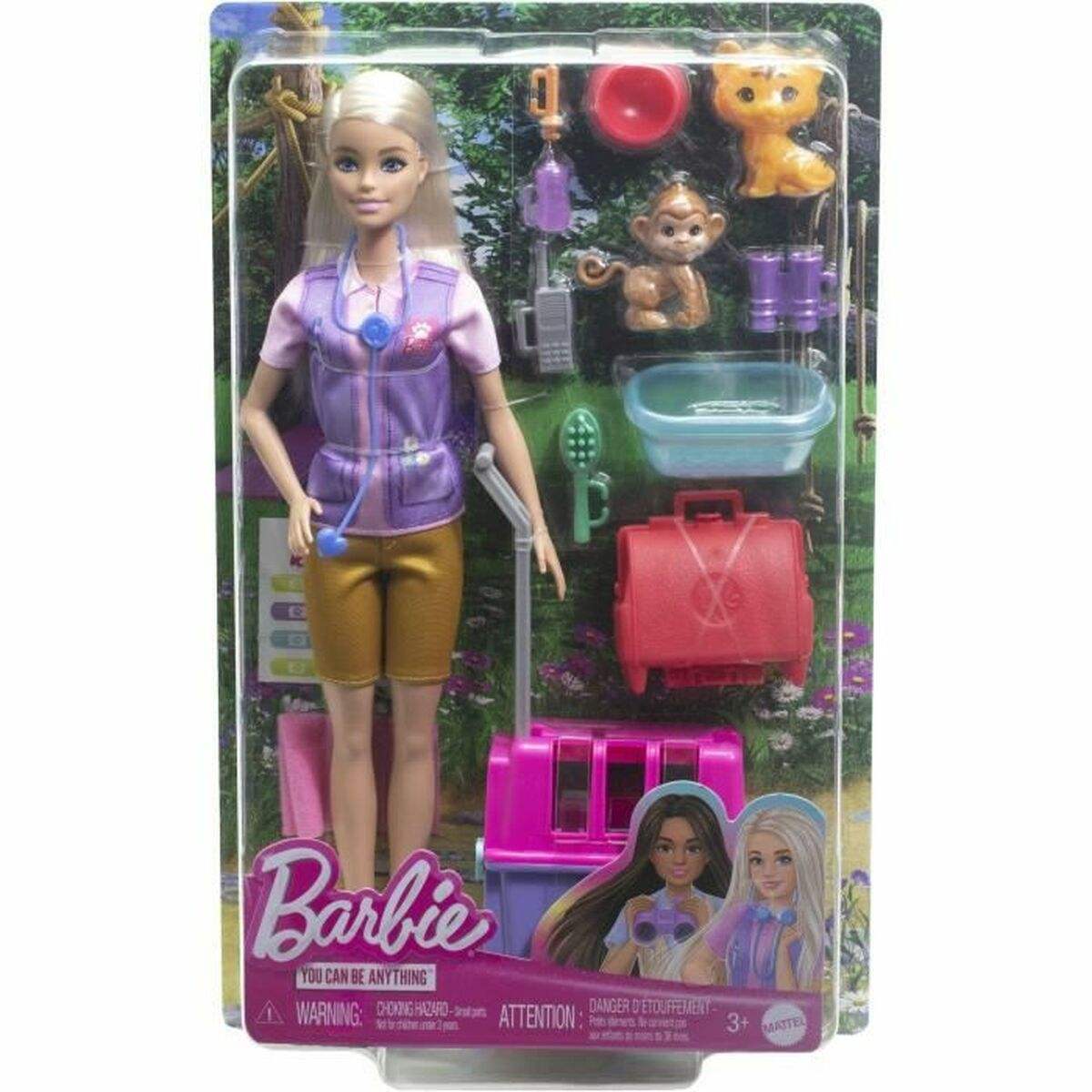 Poupée Barbie SAUVETEUSE D'ANIMAUX - Barbie - Jardin D'Eyden - jardindeyden.fr