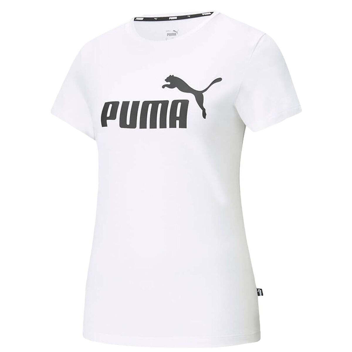T-shirt à manches courtes femme Puma LOGO TEE 586774 02 Blanc - Puma - Jardin D'Eyden - jardindeyden.fr