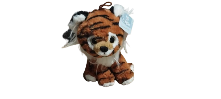 Peluche Tigre Mignon Orange Noir 22cm Creation Llopis