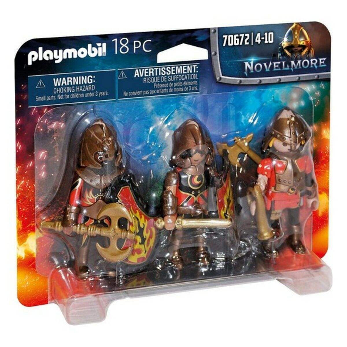 Ensemble de Figurines Novelmore Fire Knigths Playmobil 70672 (18 pcs) - Playmobil - Jardin D'Eyden - jardindeyden.fr