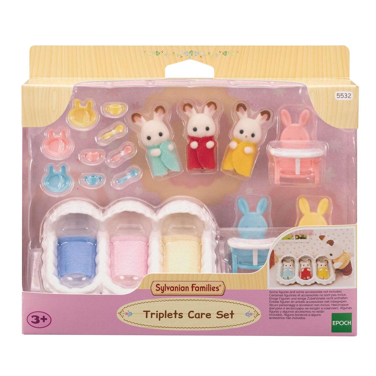 Sylvanian Families Triplets Care Set - Sylvanian Families - Jardin D'Eyden - jardindeyden.fr