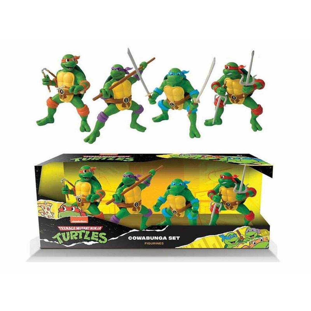 Ensemble de Figurines Teenage Mutant Ninja Turtles Cowabunga 4 Pièces - Teenage Mutant Ninja Turtles - Jardin D'Eyden - jardindeyden.fr