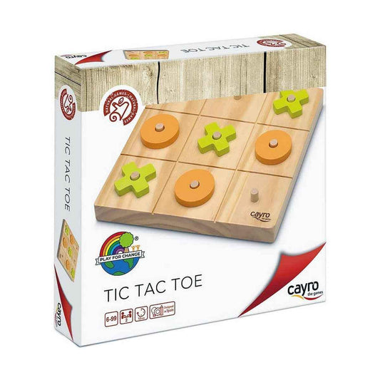 Jeu Trois à la Suite Cayro Tic Tac Toe Bois 20 x 20 x 4 cm - Cayro - Jardin D'Eyden - jardindeyden.fr